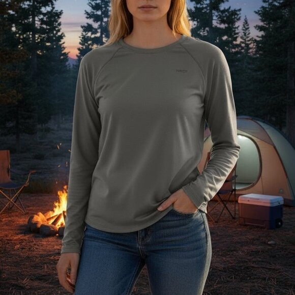 Patagonia Vintage 90s Capilene Gray Performance Baselayer T-Shirt Womens Small - Picture 1 of 9